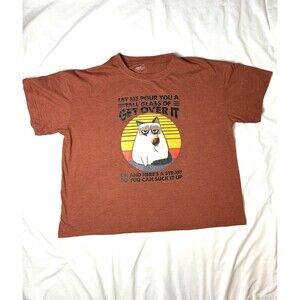 Cat Let Me Pour You A Tall Glass Of Get Over It  Unisex T Size 3X. SKU LRC2-2